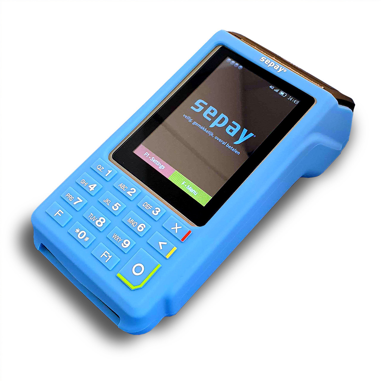 Blauwe siliconen beschermhoes SEPAY Mobiel (G5)