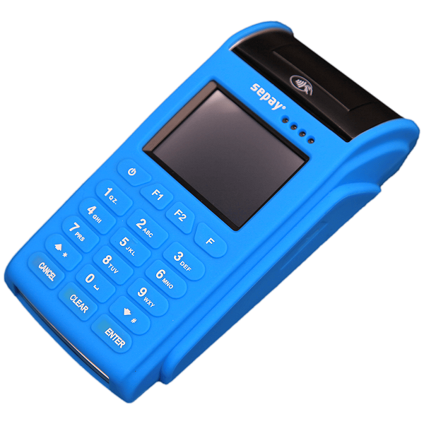 Etui de protection en silicone bleu SEPAY Mobile (G2)