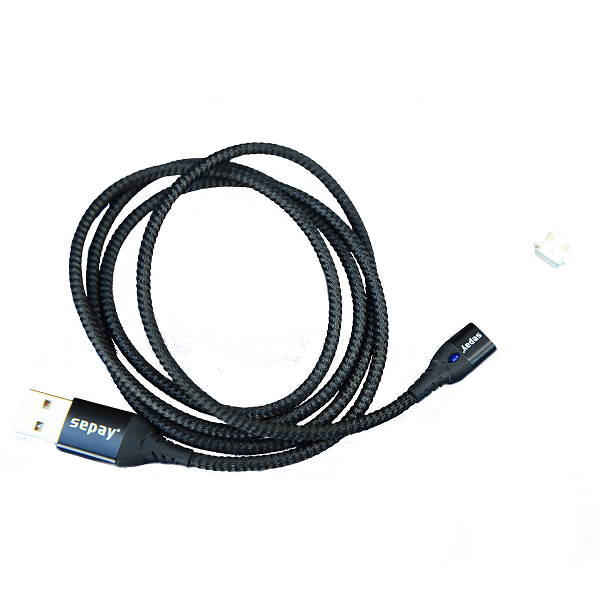 USB oplaadsnoer met magnetische micro-USB connector (2 meter)